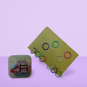 Aros plasticos de encuadernacion  24 mm - 24 un. pastel   IBI CRAFT