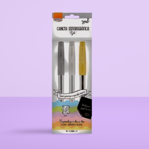 Boligrafo gel Brw 1.0mm x 3 unid.